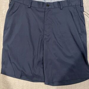 Brooks Brothers Dark Blue Flat Front Shorts